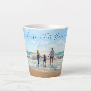 Caneca De Café Latte Foto personalizada Latte Mug Oferece suas fotos e