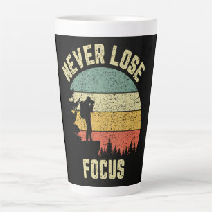 Caneca De Café Latte Fotógrafo Engraçado Câmera Nunca Perde o Foco