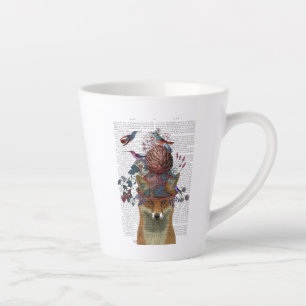 Caneca De Café Latte Fox Birdkeeper com Artichoke
