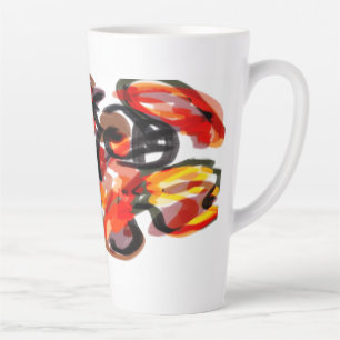 Caneca De Café Latte Fox sunset outono