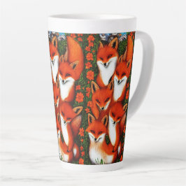 Caneca De Café Latte Foxy Fun