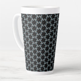 Caneca De Café Latte Fractal Finesse