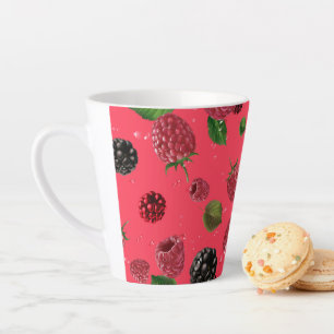 Caneca De Café Latte Framboesa