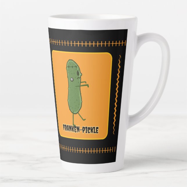 Caneca De Café Latte Franken-Pickle Latte Mug (Direita)
