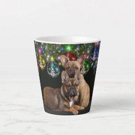 Caneca De Café Latte Französische Bulldogge Festlich French Bulldog