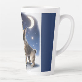 Caneca De Café Latte Französische Bulldogge Weihnachtsbaum Bulldog