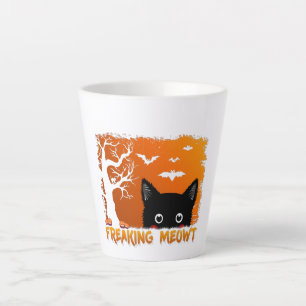 Caneca De Café Latte Freaking Meowt