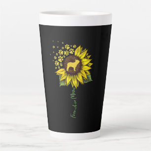 Caneca De Café Latte Frenchie Sunflower Mãe Bulldog Francês Gift
