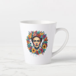 Caneca De Café Latte Frida Kahlo