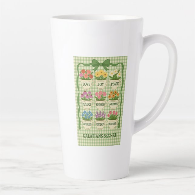 Caneca De Café Latte Fruta de Café da Taça Tea Espirituosa com Flor (Direita)