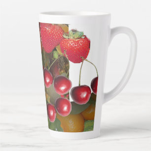 Caneca De Café Latte Frutas