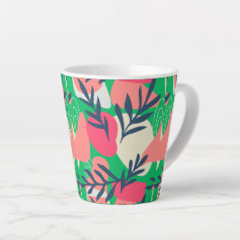 Caneca De Café Latte Frutas coloridas