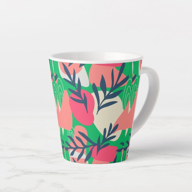 Caneca De Café Latte Frutas Coloridas      (Ângulo direito)