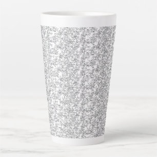 Caneca De Café Latte Fundo branco texturizado com sutil, entrelaçado,