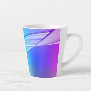 Caneca De Café Latte Fundo das Cores Arco-Íris abstrato 10717