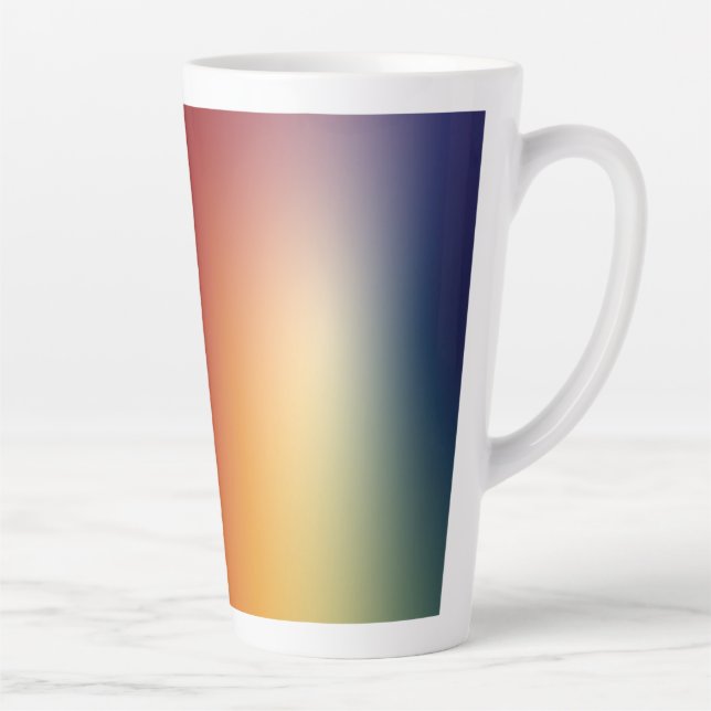 Caneca De Café Latte fundo de design gradiente em caneca de latte (Direita)