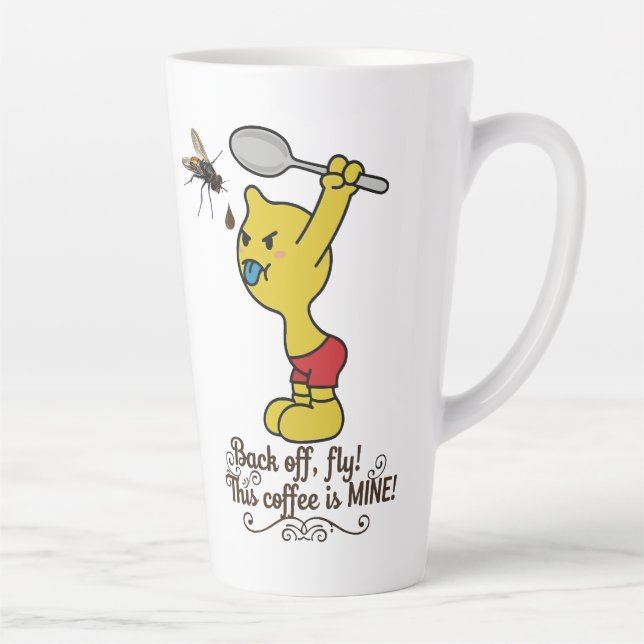 Caneca De Café Latte Funny Coffee Mug Back Off Fly! This Coffee is MINE (Direita)
