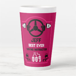 Caneca De Café Latte Funny Driving Instructor Gift