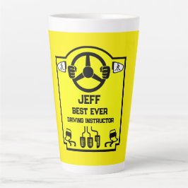Caneca De Café Latte Funny Driving Instructor Gift
