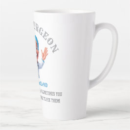 Caneca De Café Latte Funny Surgeon Cartoon Gift for Doctors & Nurses