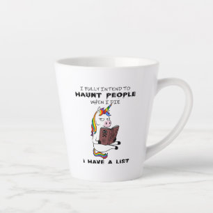Caneca De Café Latte FUNNY UNICORN GIFT, Rainbow Unicorn, Cute Unicorn
