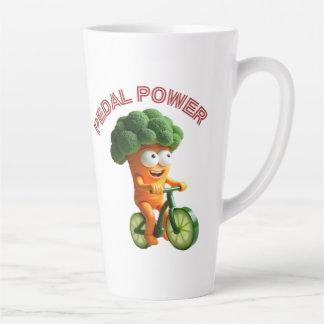 Caneca De Café Latte Funny Veggie Rider