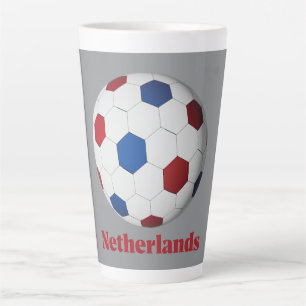 Caneca De Café Latte Futebol Neerlandês