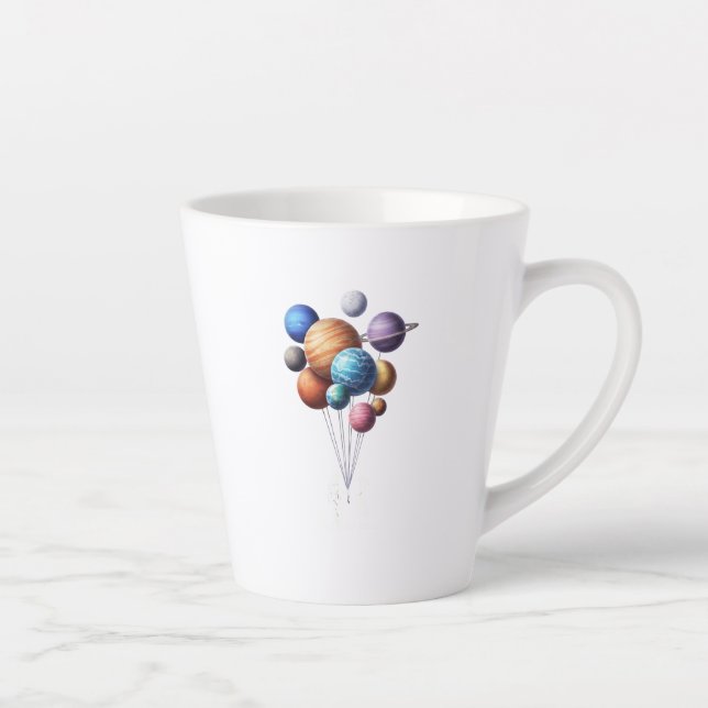 Caneca De Café Latte Galáxia (Direita)