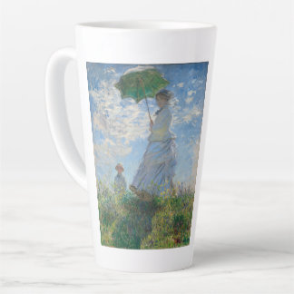 Caneca De Café Latte gallery art coffee cup woman with a parasol