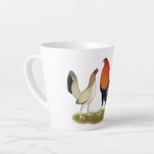 Caneca De Café Latte Gamefowl Wheatens