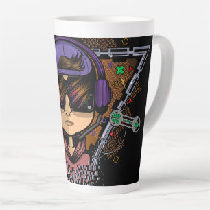 Caneca De Café Latte Gamer Boy
