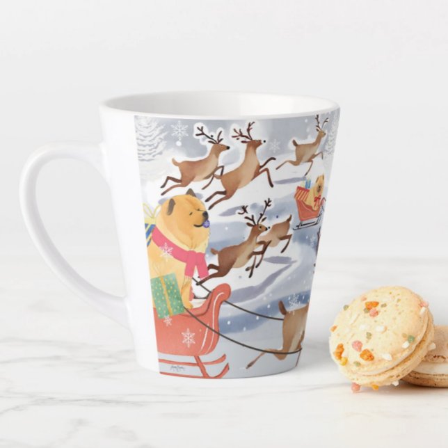 Caneca De Café Latte GAMES REINDEER Cão-Vaca (Criador carregado)