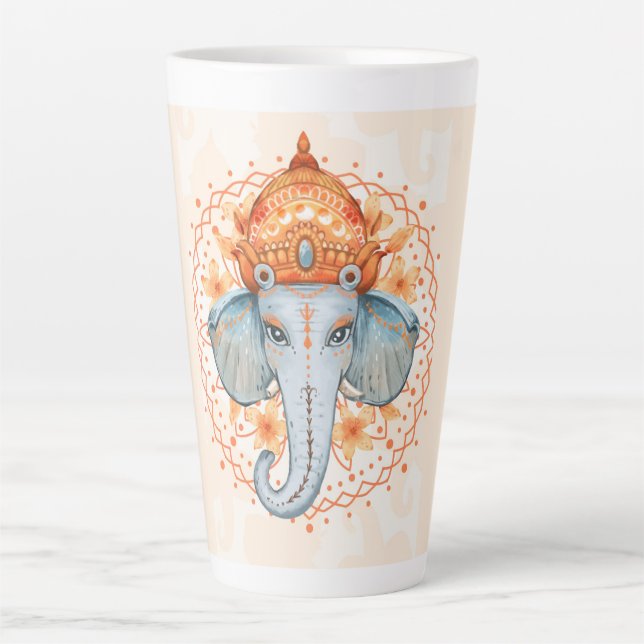 Caneca De Café Latte Ganesh (Frente)