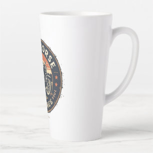 Caneca De Café Latte Garagem Iron Horse