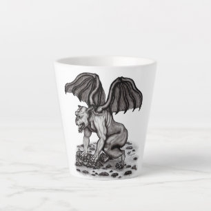 Caneca De Café Latte Gargula Golem
