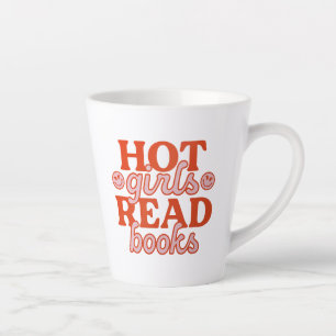 Caneca De Café Latte Garotas Quentes Lêem Livros