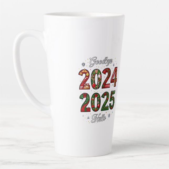 Caneca De Café Latte Garrafas de Água do ano novo (Esquerda)
