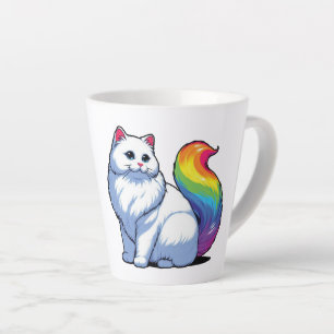 Caneca De Café Latte Gatinha Cósmica