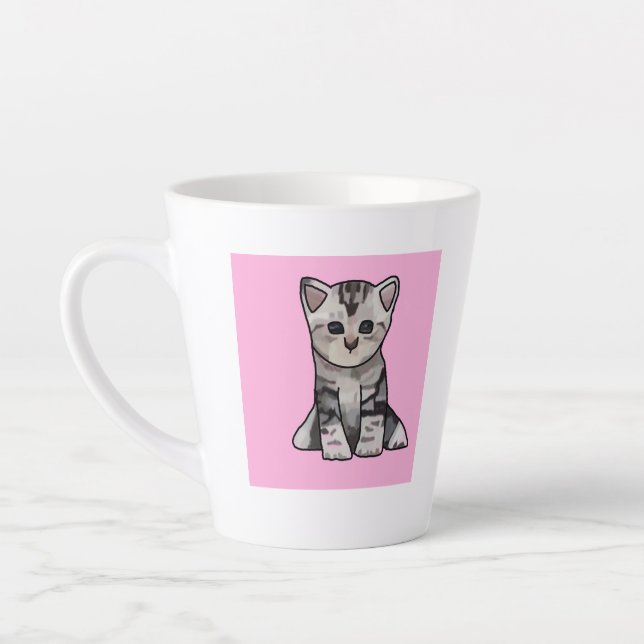Caneca De Café Latte Gatinho (Esquerda)