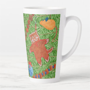 Caneca De Café Latte Gatinho GINGERBREAD Tall Latch