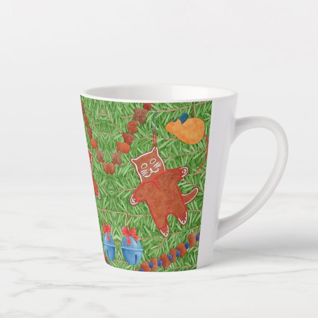 Caneca De Café Latte Gatinho Latte Mug (Direita)