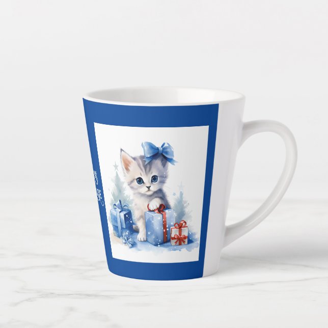 Caneca De Café Latte Gato (Direita)