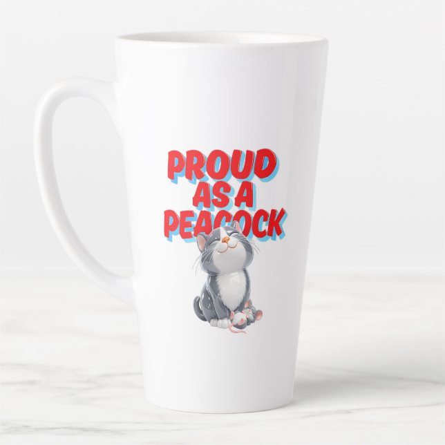 Caneca De Café Latte Gato Fofo   (Esquerda)