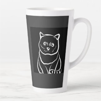 Caneca De Café Latte Gato Fofo mas Amaldiçoado