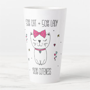 Caneca De Café Latte Gato-gato-do-mato-latido