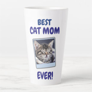 CANECA DE CAFÉ LATTE GATO MÃE MÃE SEMPRE PET AMOR DIA DAS MÃES CÃO PERS