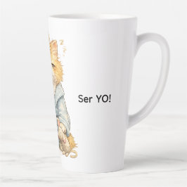 Caneca De Café Latte gato modelo