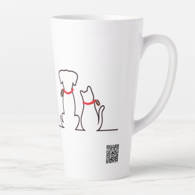 Caneca De Café Latte Gato Sonolento Precisa de Café Meme (Direita)