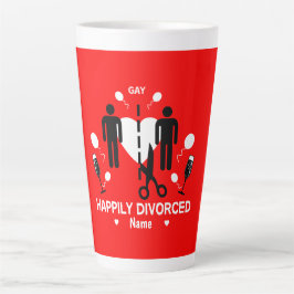 Caneca De Café Latte Gay Cara Divorciar Festa de Café Mug