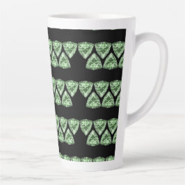 Caneca De Café Latte gêmeos verdes